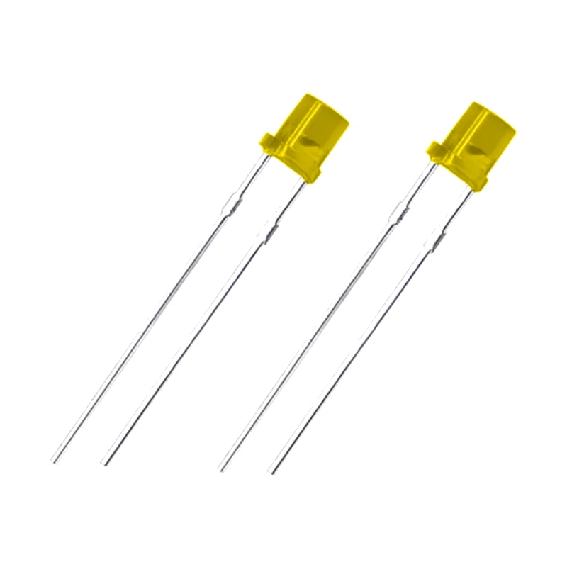 KINGBRIGHT 3mm Flat Head DIP LED product image and specification table