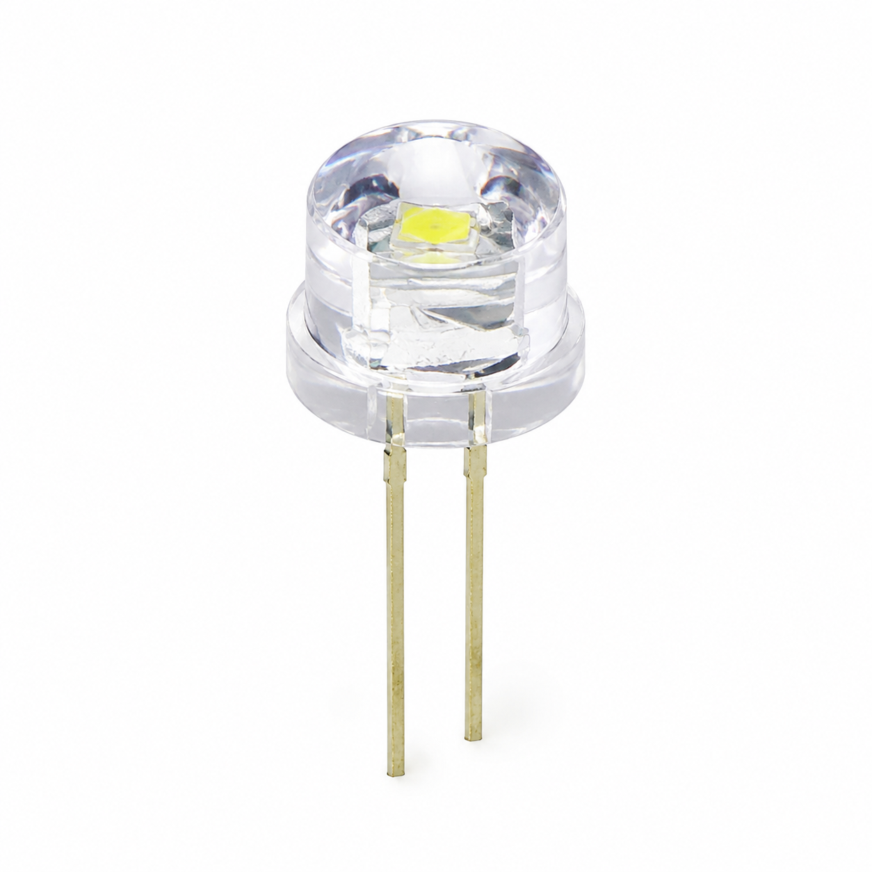 KINGBRIGHT 8mm Straw Hat DIP LED product image and specification table